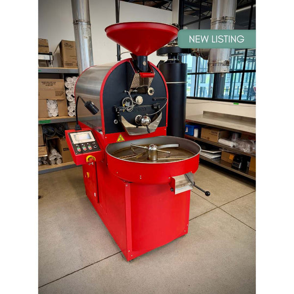 12kg Probat P12-2 Used Coffee Roasting Machine and Matching Loader - 2018 - Extreme Low Use - Stock S0768