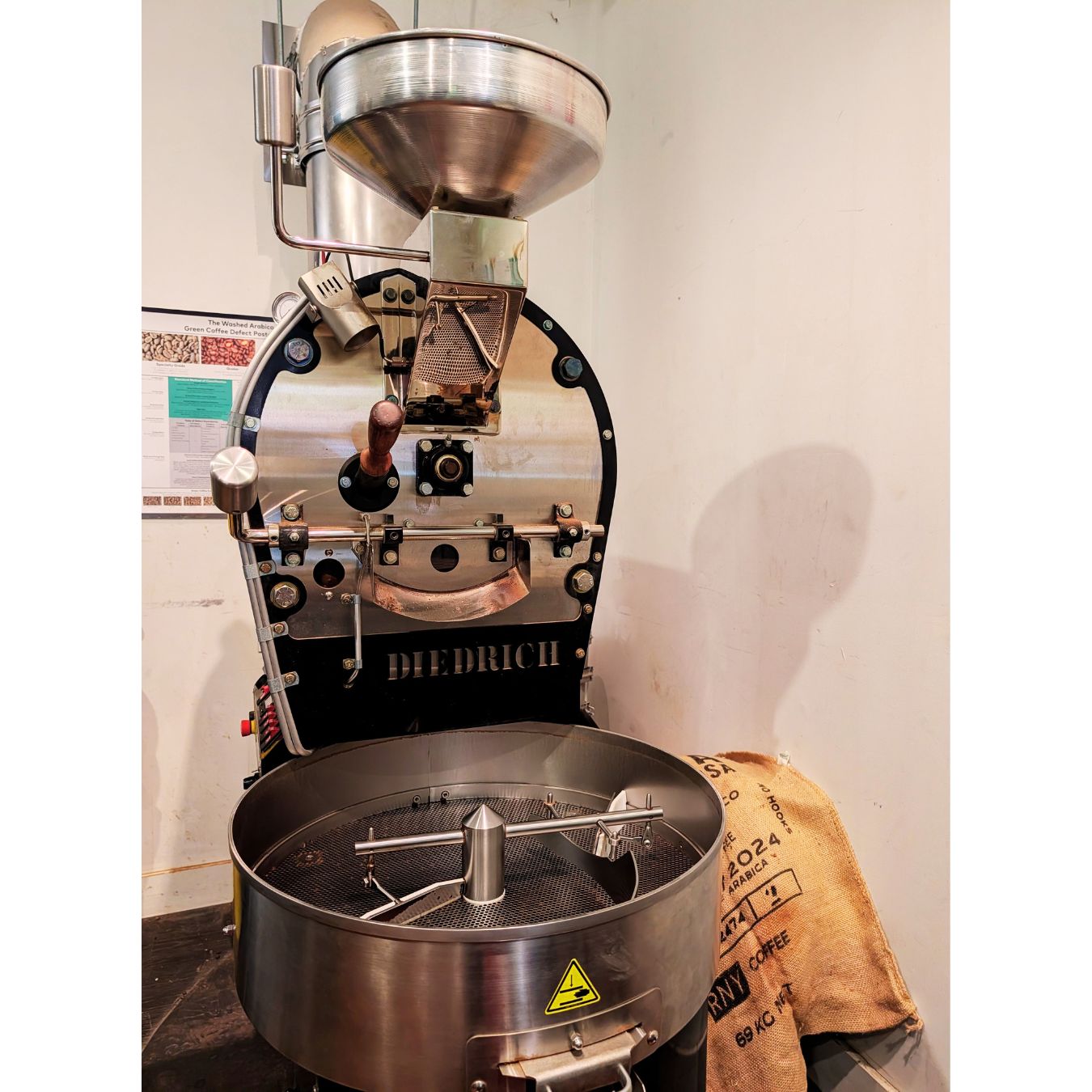 2019 5kg Diedrich IR-5 used coffee roaster close up view