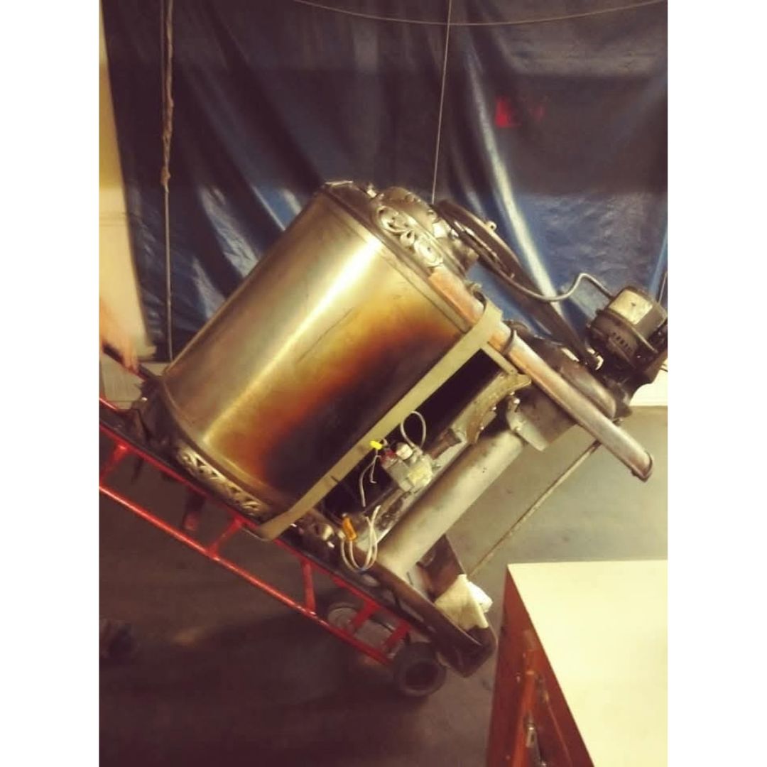 1900 11kg Royal #6 used coffee roaster on dolly