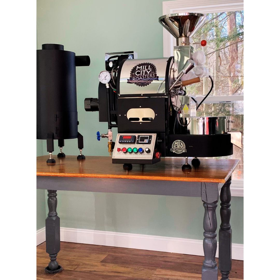 2018 1kg Mill City Roaster used coffee roaster side view