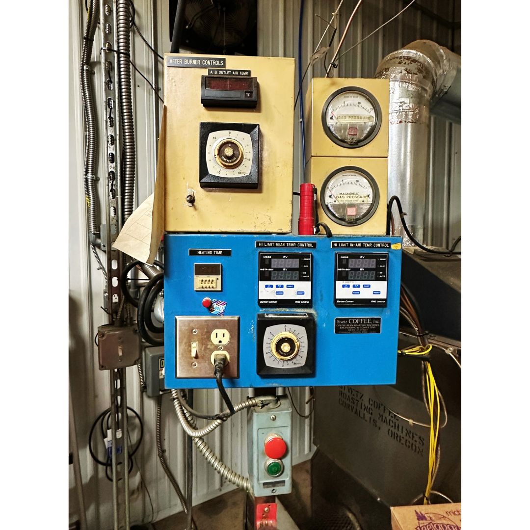1997 20kg Sivetz used coffee roaster control panel