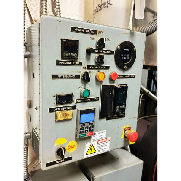 1986 140kg Sivetz used coffee roaster control panel front