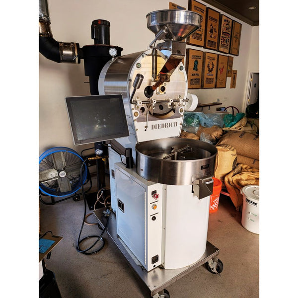 2014 5kg Diedrich IR-5 fully automated used coffee roaster left angle