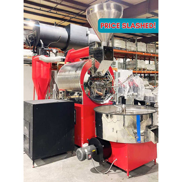 70kg Used Coffee Roaster and Afterburner - US Roaster Corp - Hot Air Convection