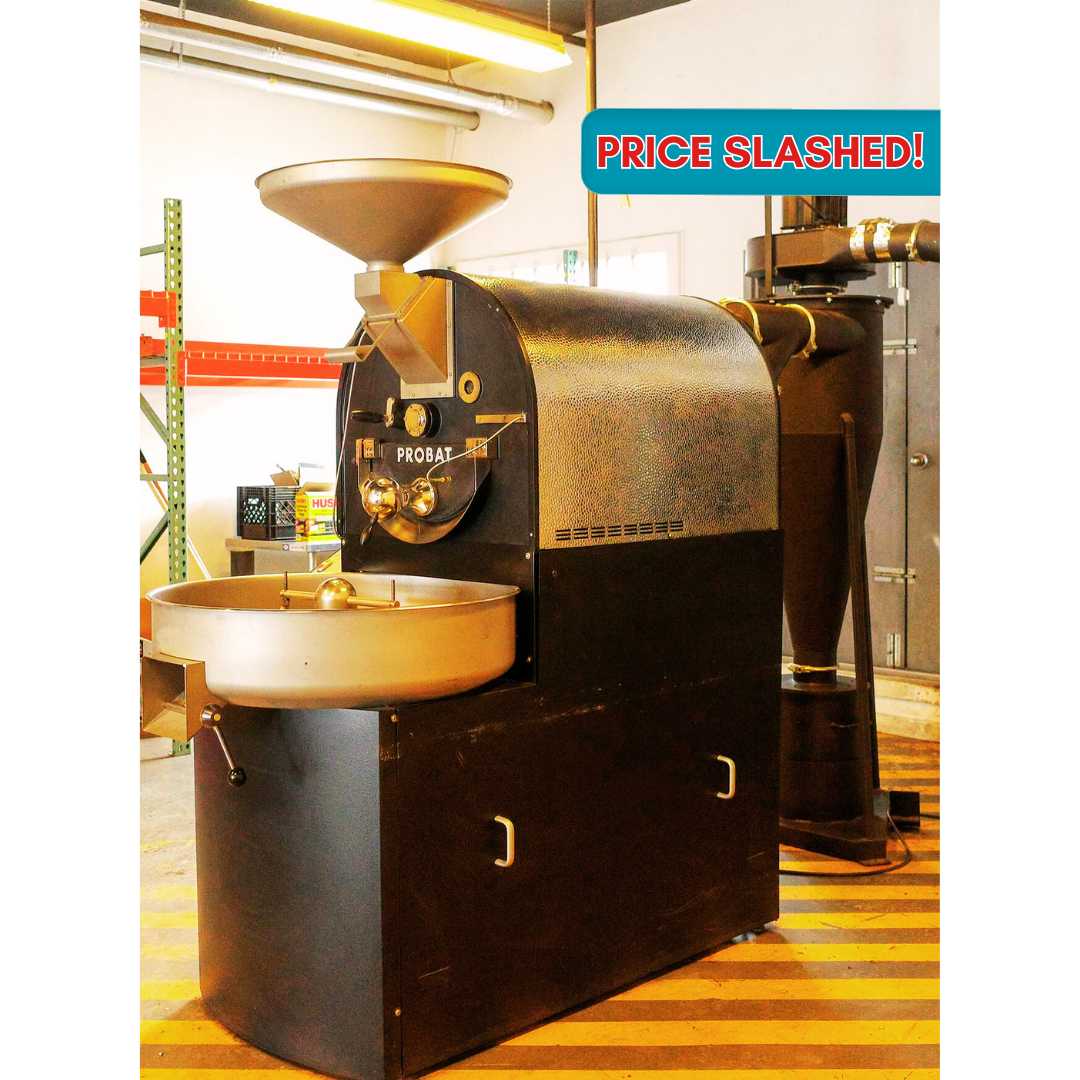 12kg Probat P12 Used Coffee Roaster & Afterburner — 2014